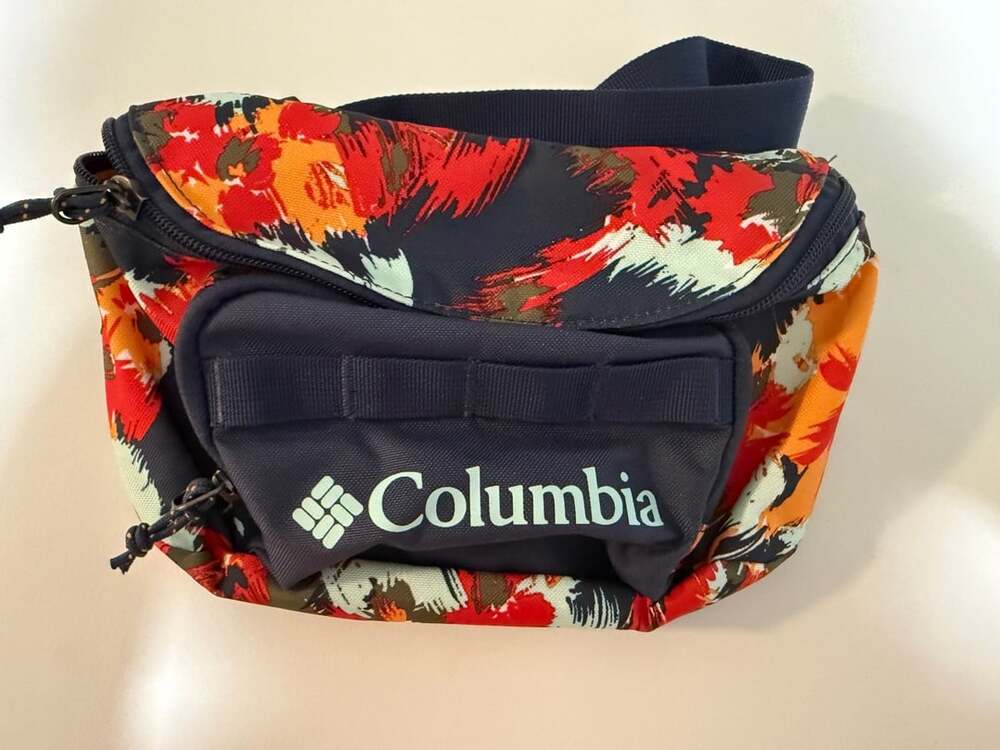 Columbia Zigzag Hip Pack Size O/S Multi Color Red Floral Waist Bag